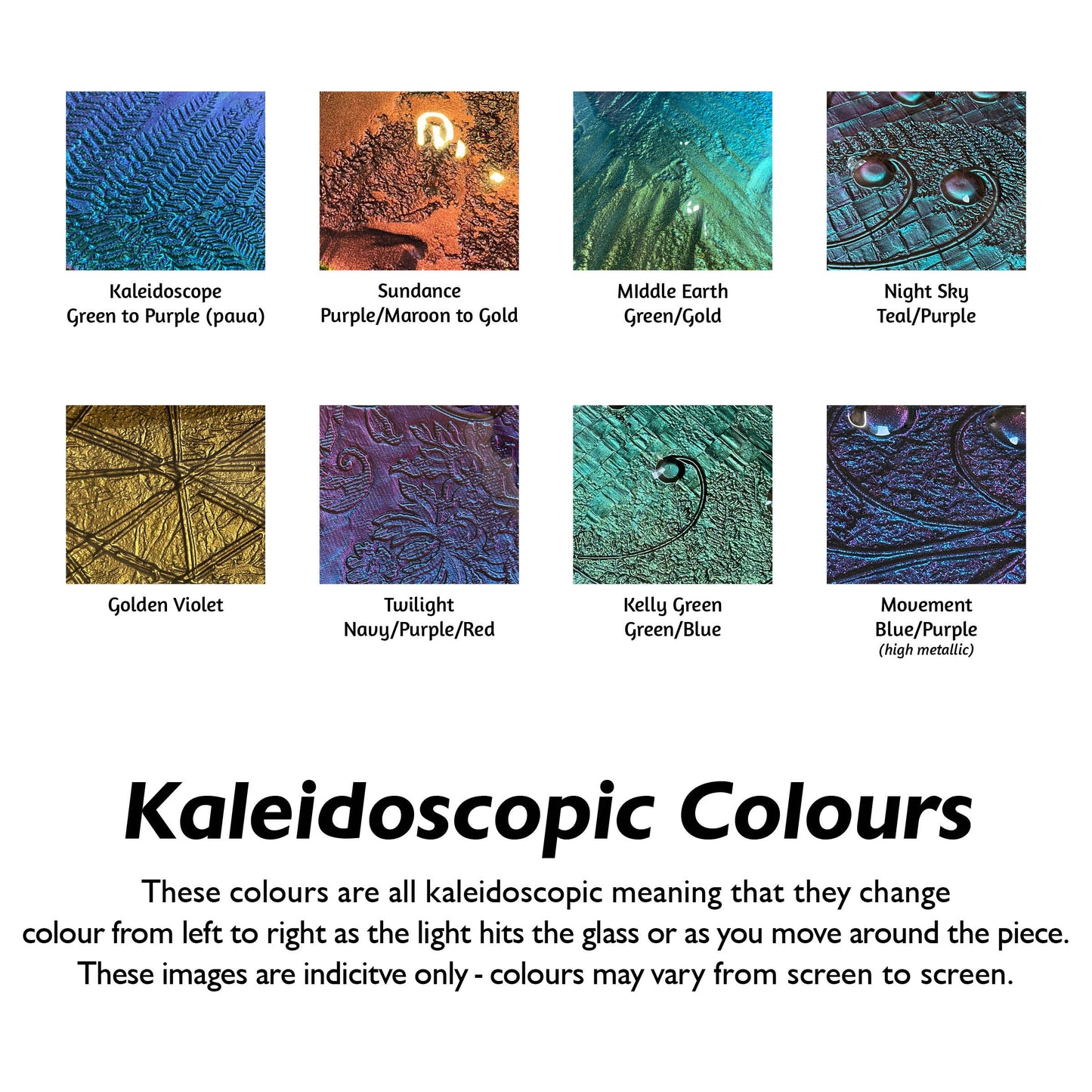 Kaleidoscope colours 2024 - Escape Glass