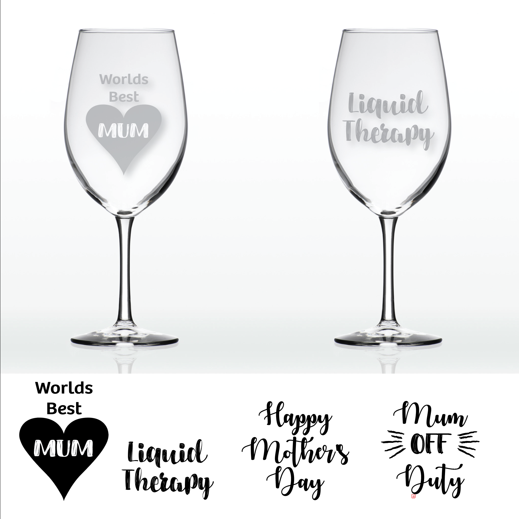 Engraved Wine Glass - Custom 