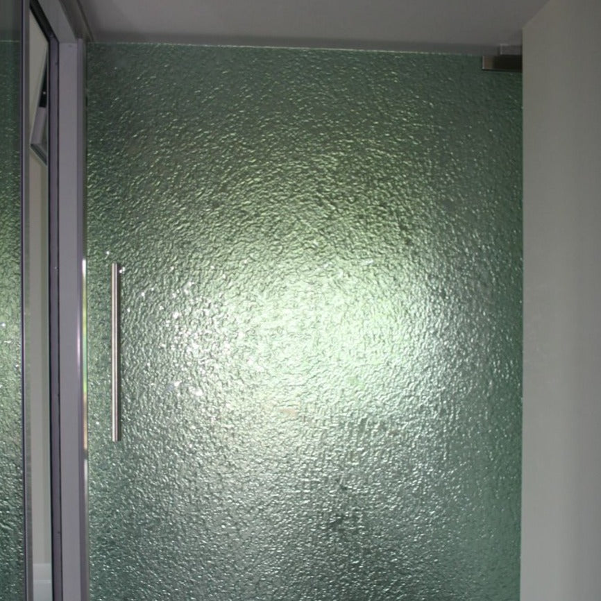 frenzy slumped glass patterned door 