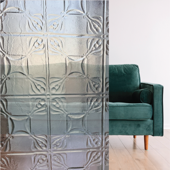 Pressed Tin B - Evans - Glass Sample