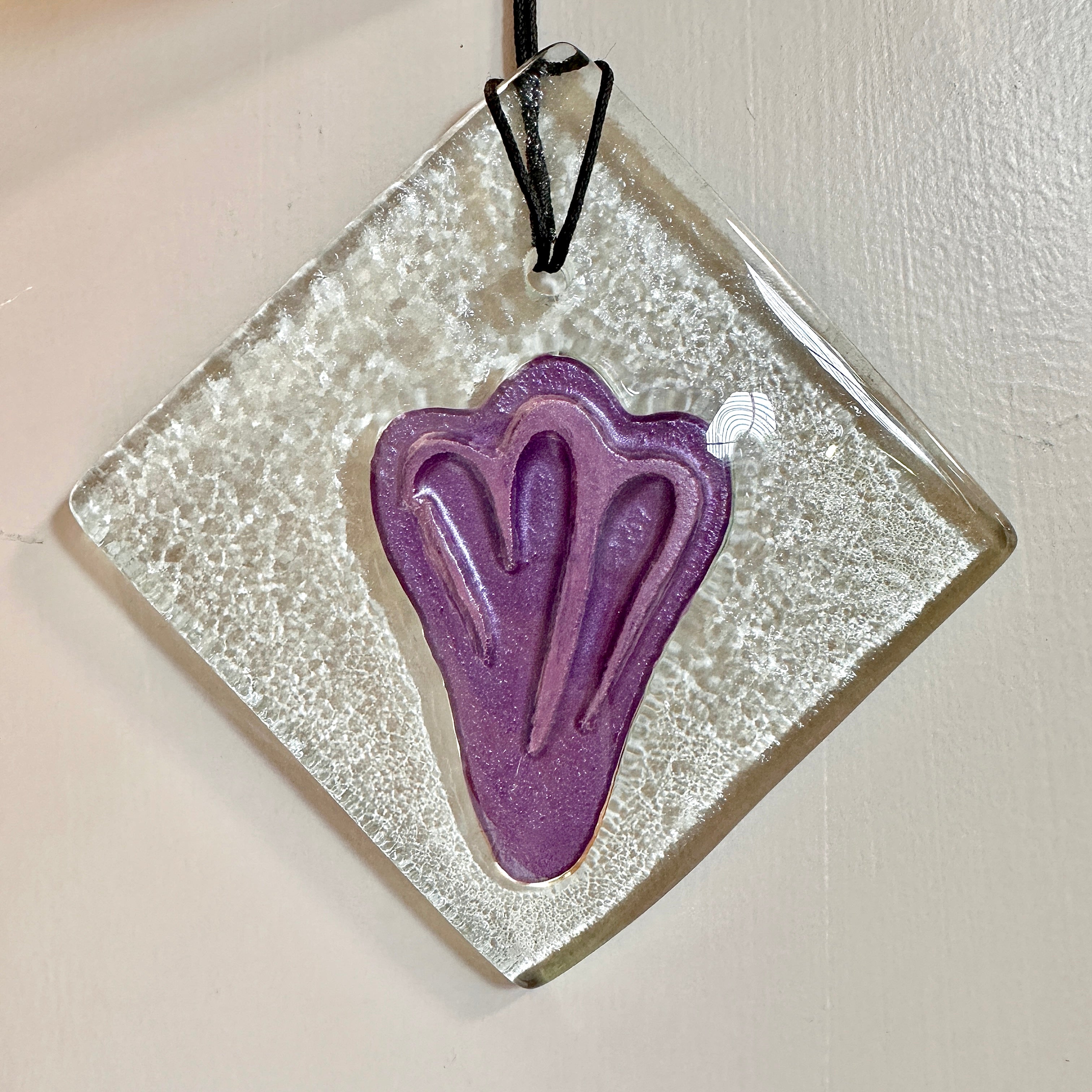 purple glass jet plane