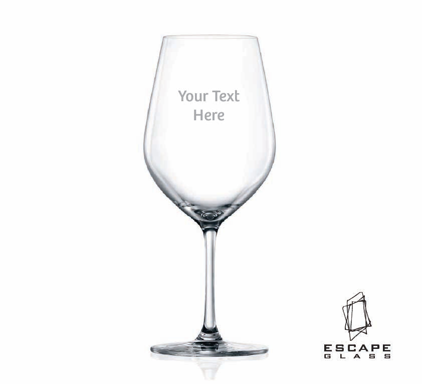 Engraved Wine Glass
