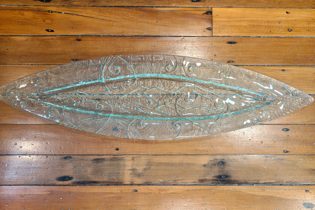 Clear Dished Waka Landscape Platter