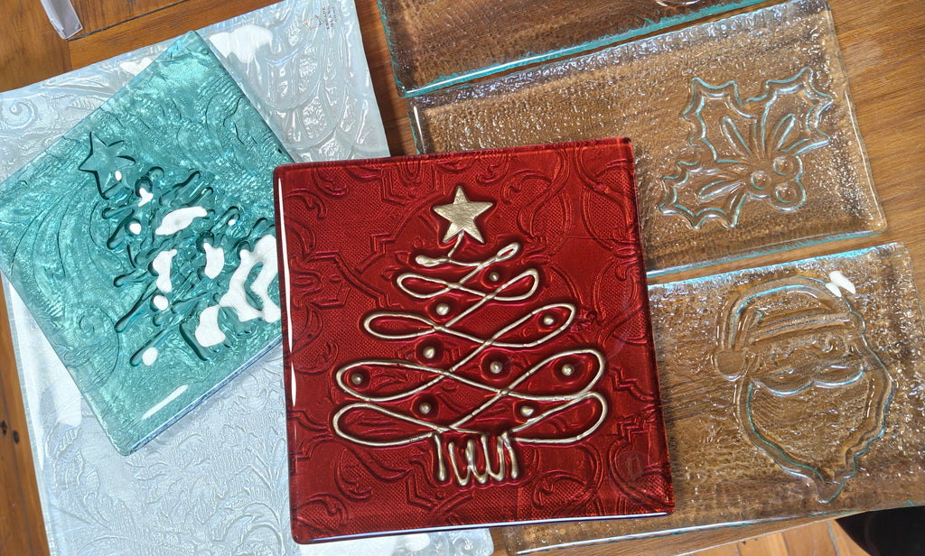 Handrawn Christmas Tree Platter