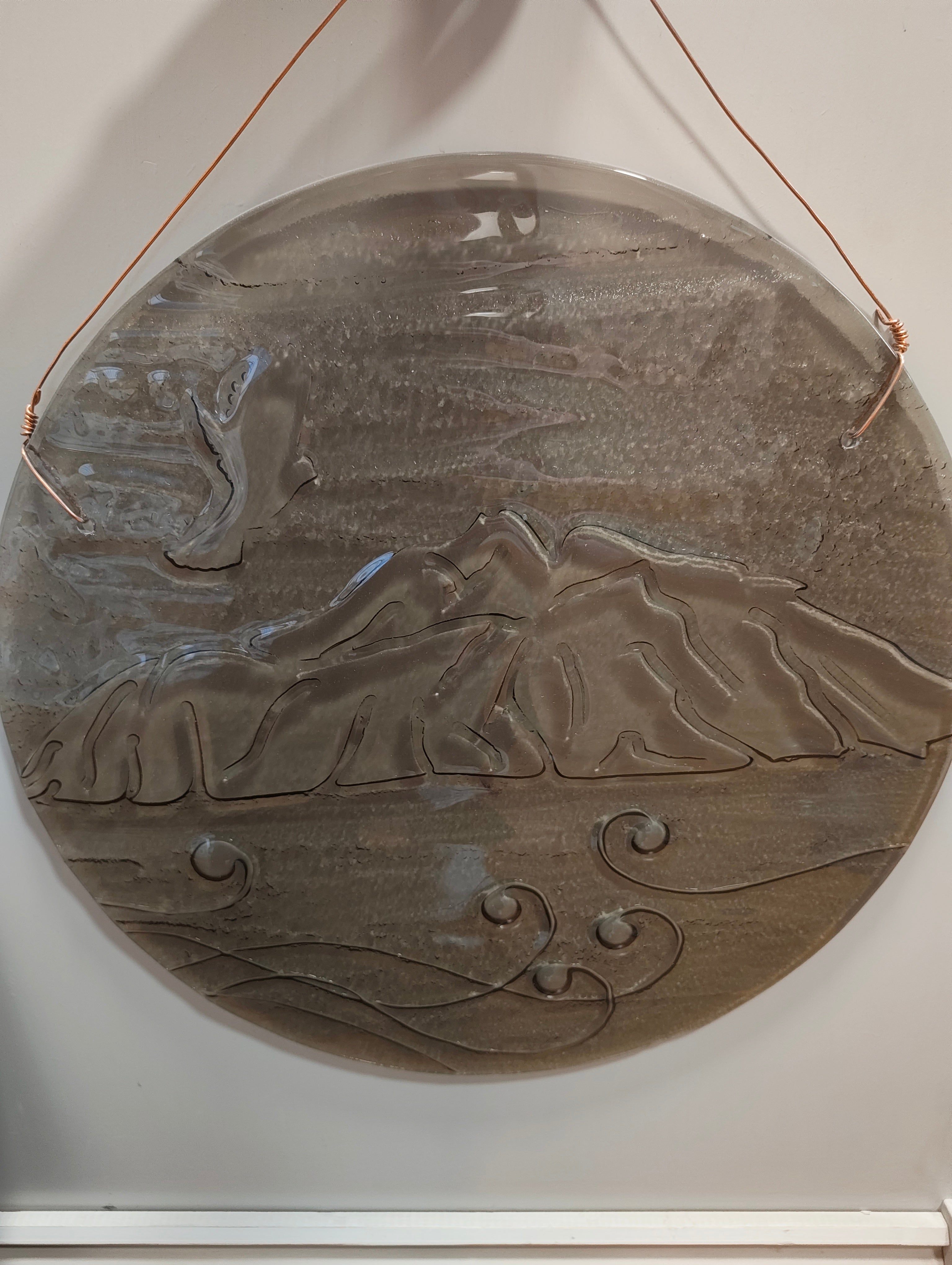 Soaring above the mountainscape - Wall Art