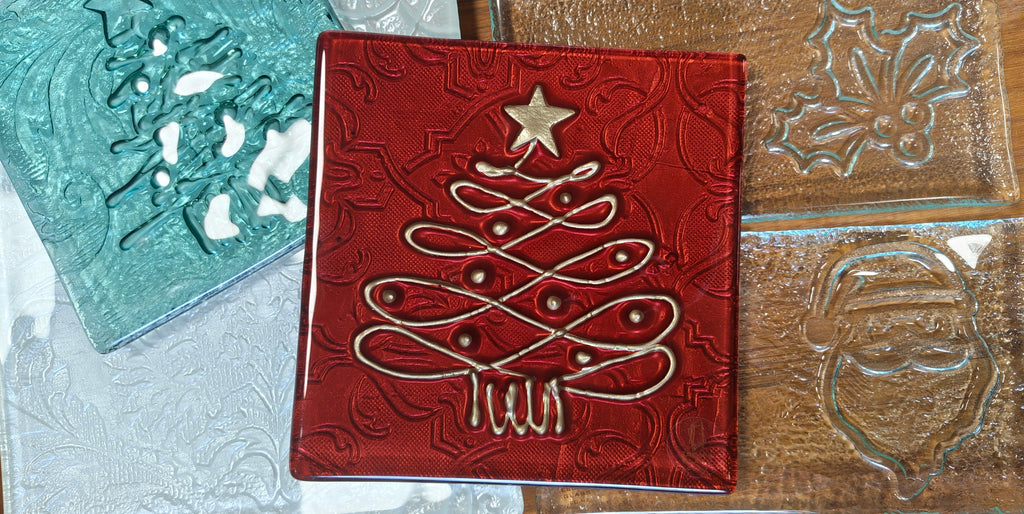 Handrawn Christmas Tree Platter