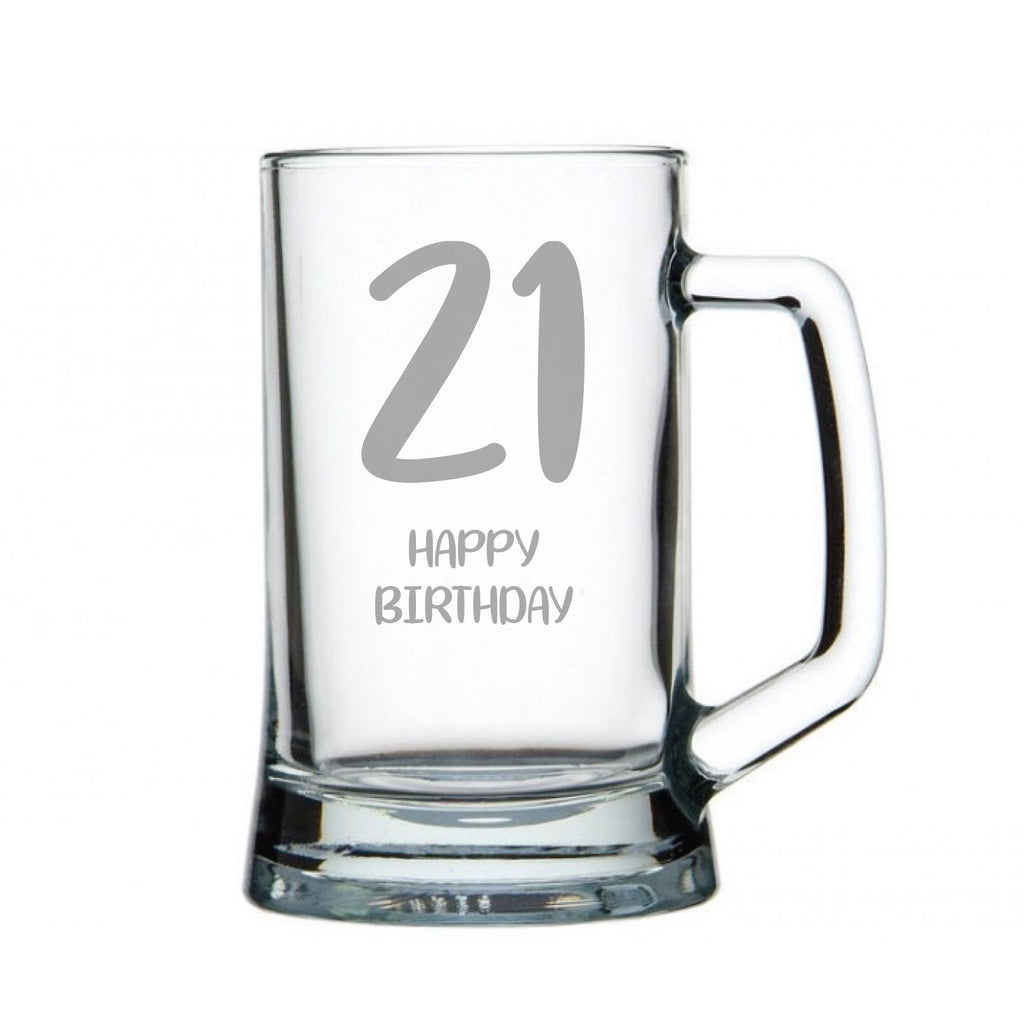 21st Birthday Custom Engraved Beer Handle