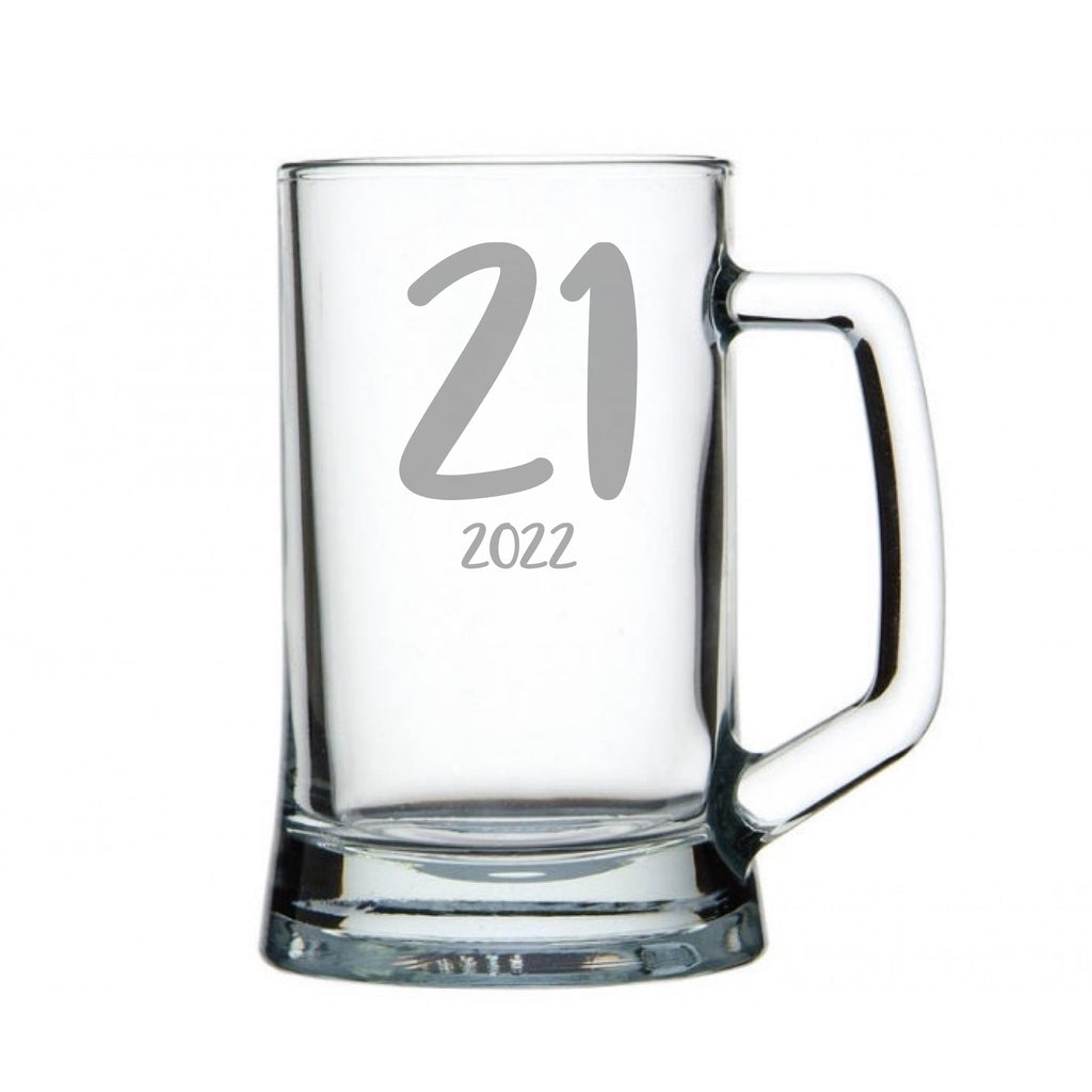 21st Birthday Custom Engraved Beer Handle