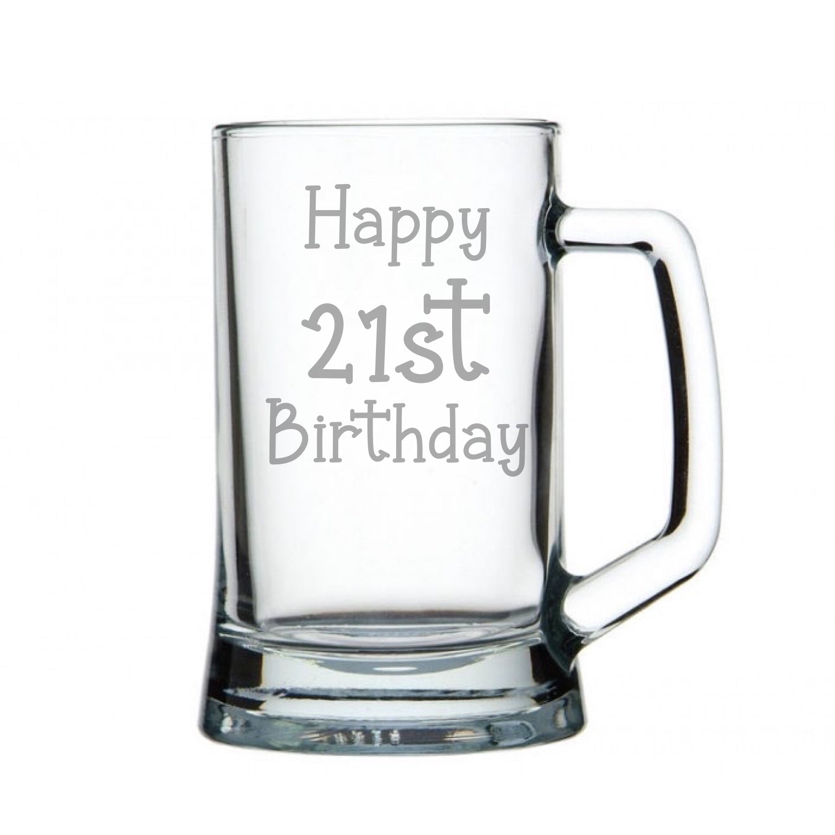 21st Birthday Custom Engraved Beer Handle