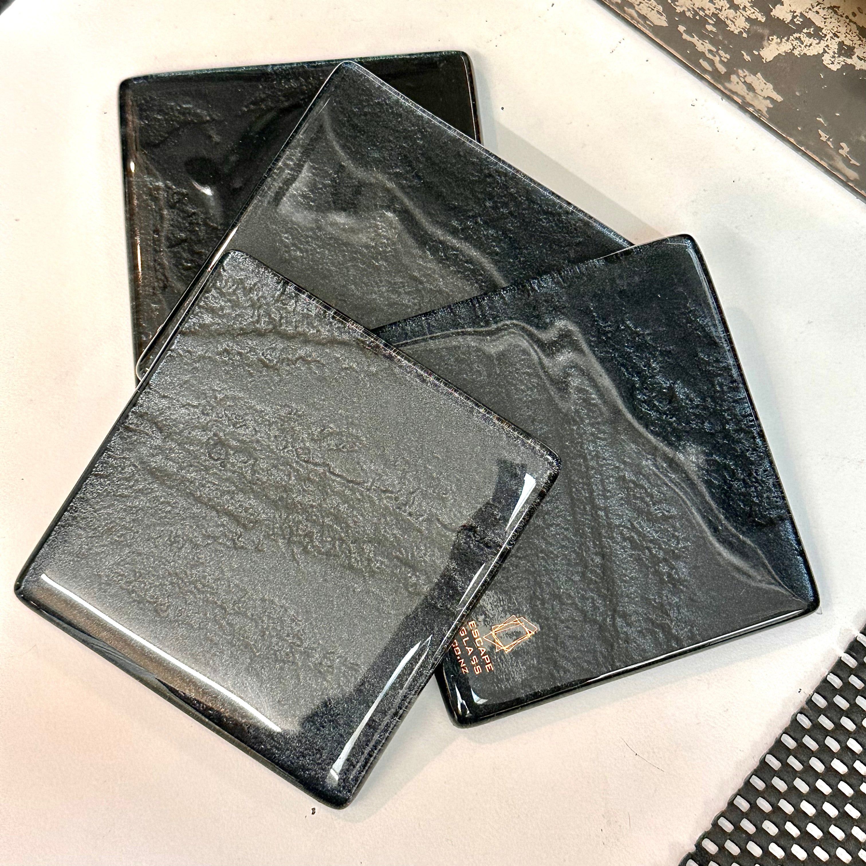 Freescape set of 4 coasters Black