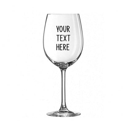 Engraved Wine Glass - Custom 