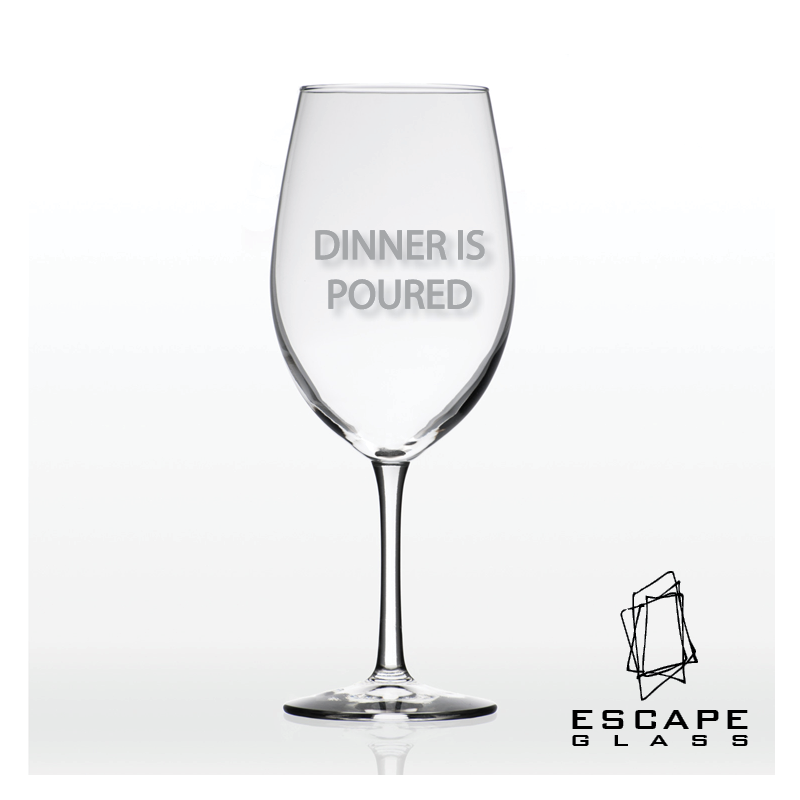Engraved Wine Glass - Custom 