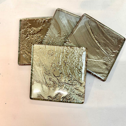 Freescape set of 4 coasters Gold