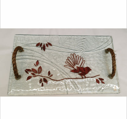 Copper Fantail - Large Rope Handle Tray
