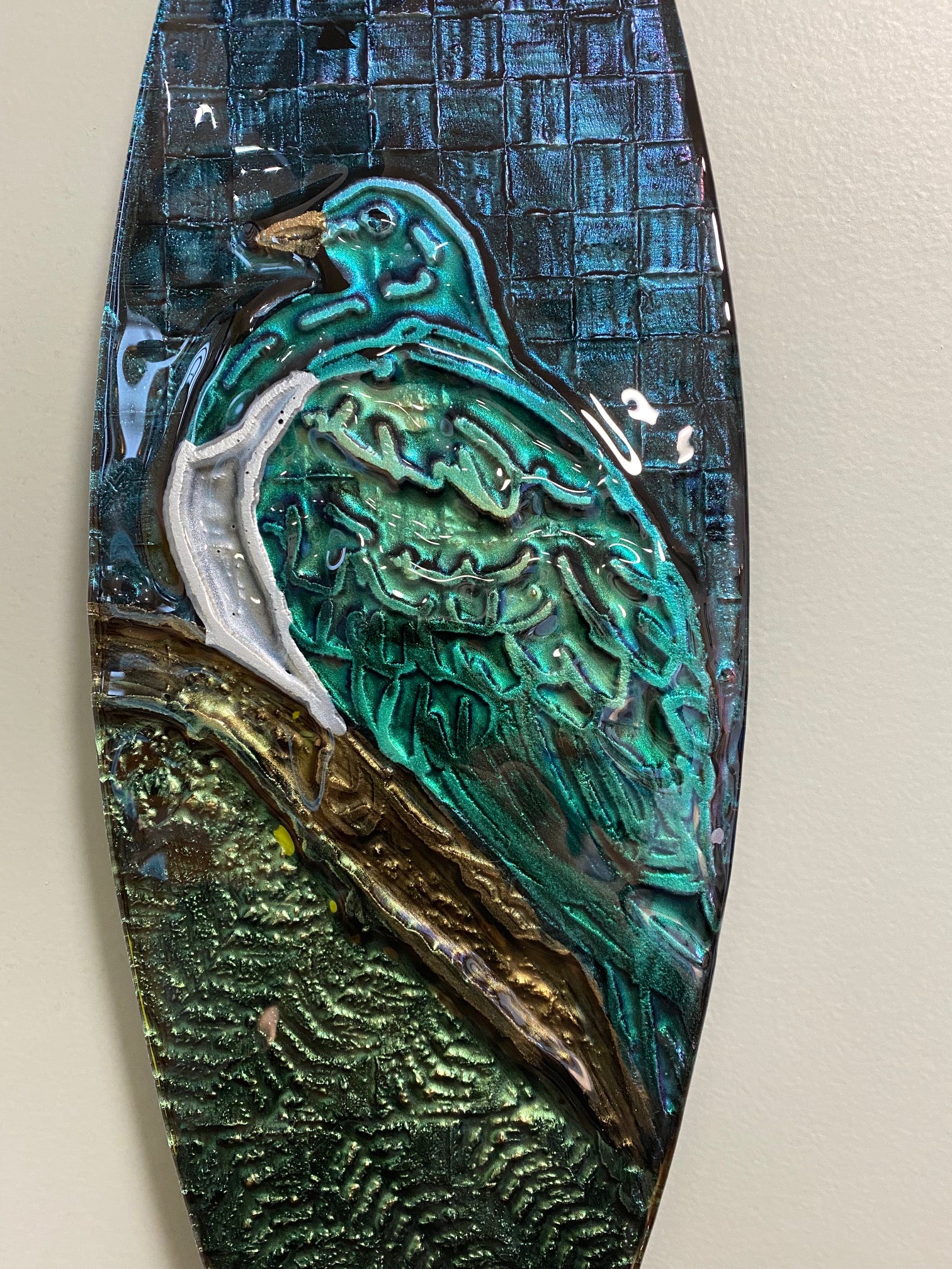 Wood Pidgeon (Kereru) - Wall Art - Multi Coloured Waka