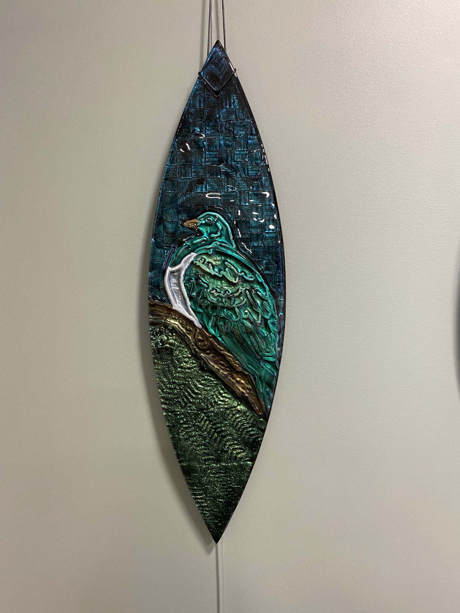 Wood Pidgeon (Kereru) - Wall Art - Multi Coloured Waka