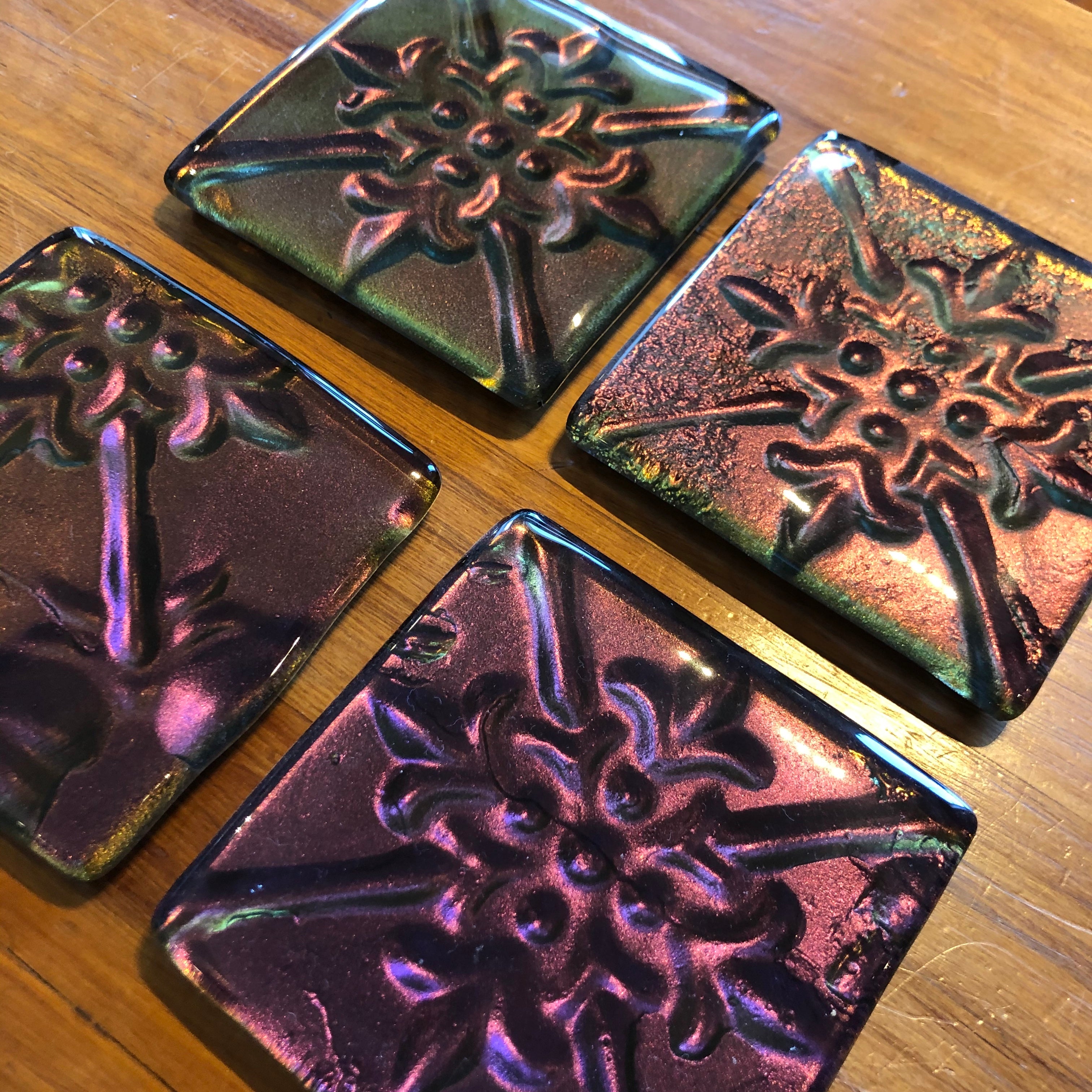 Sundance Pressed Tin Coasters - Set of 4