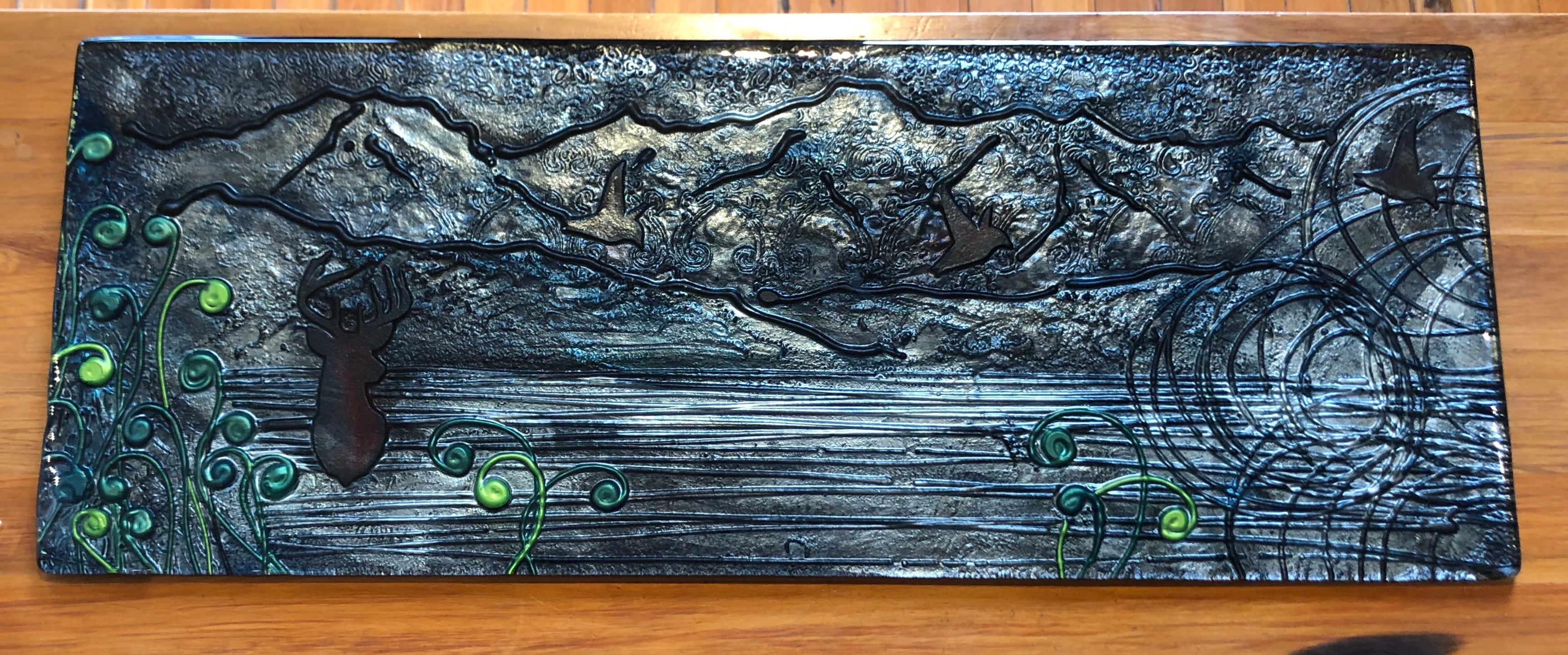 Large Landscape Glass Art - Made to order