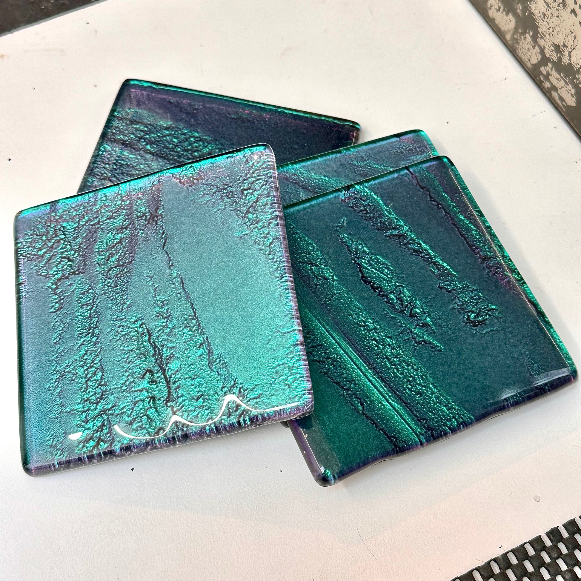 Freescape set of 4 coasters - Kal Paua