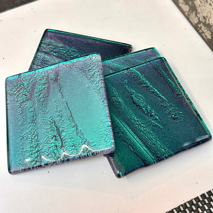 Freescape set of 4 coasters - Kal Paua