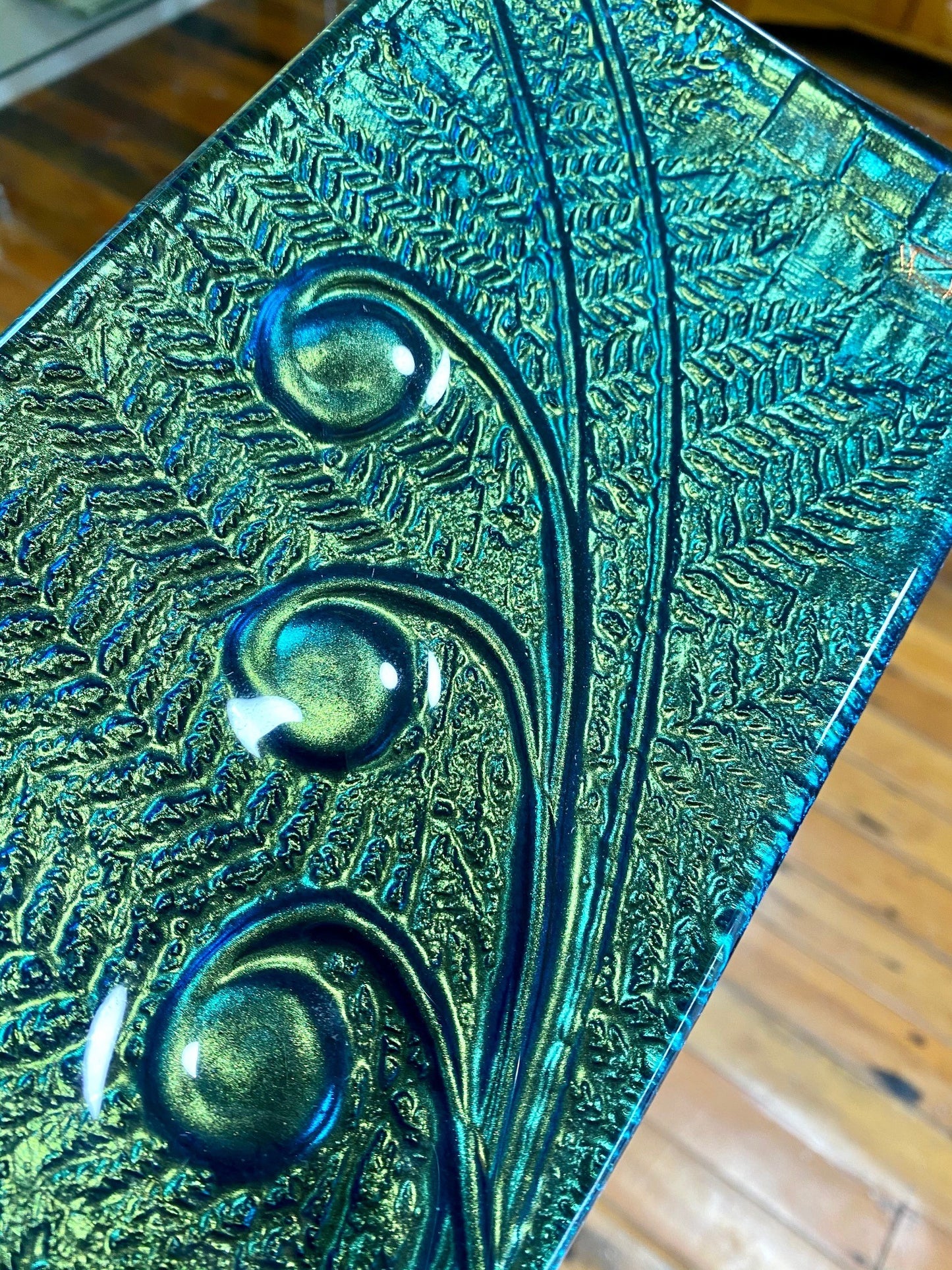 Middle Earth green/gold - Trinket Dish