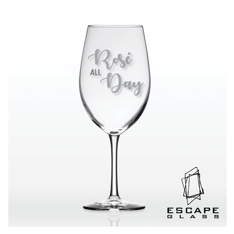 Engraved Wine Glass - Custom 