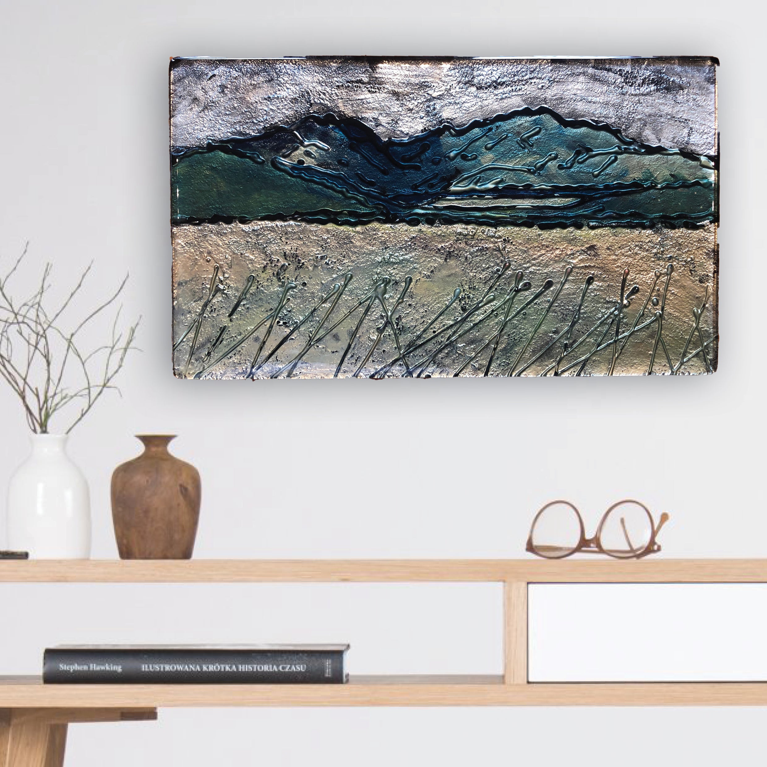Large Landscape Glass Art - Made to order