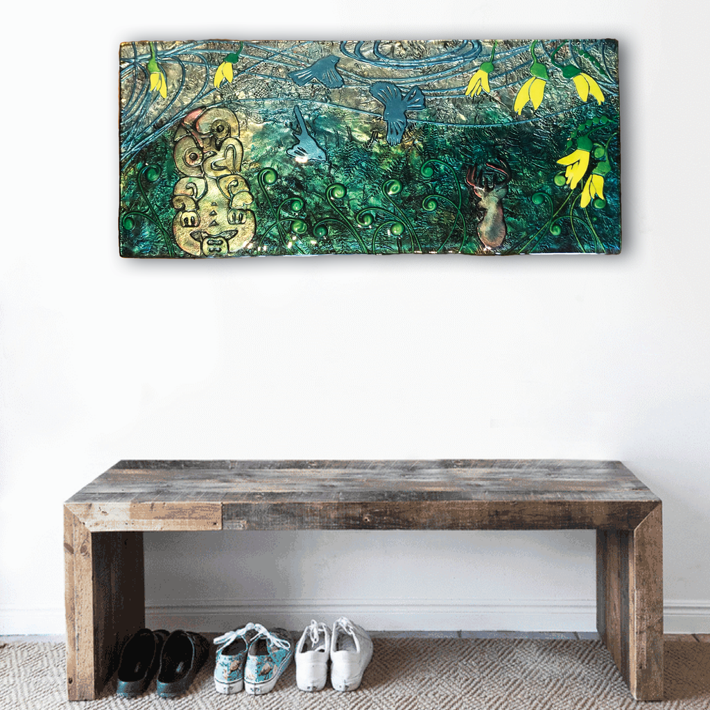 Large Landscape Glass Art - Made to order