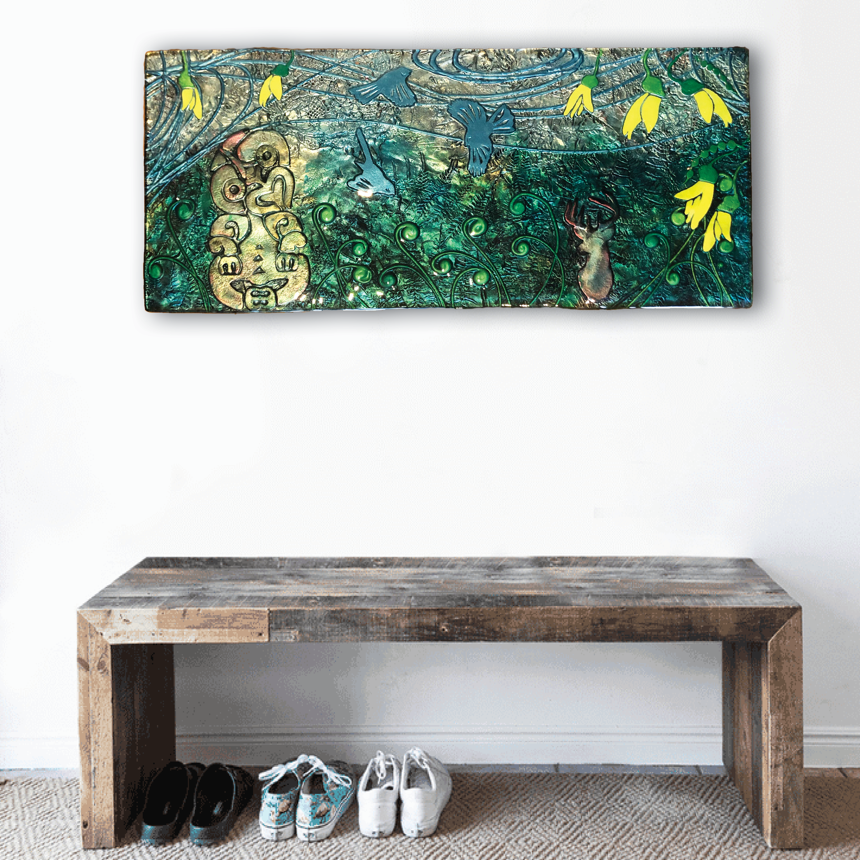 Large Landscape Glass Art - Made to order