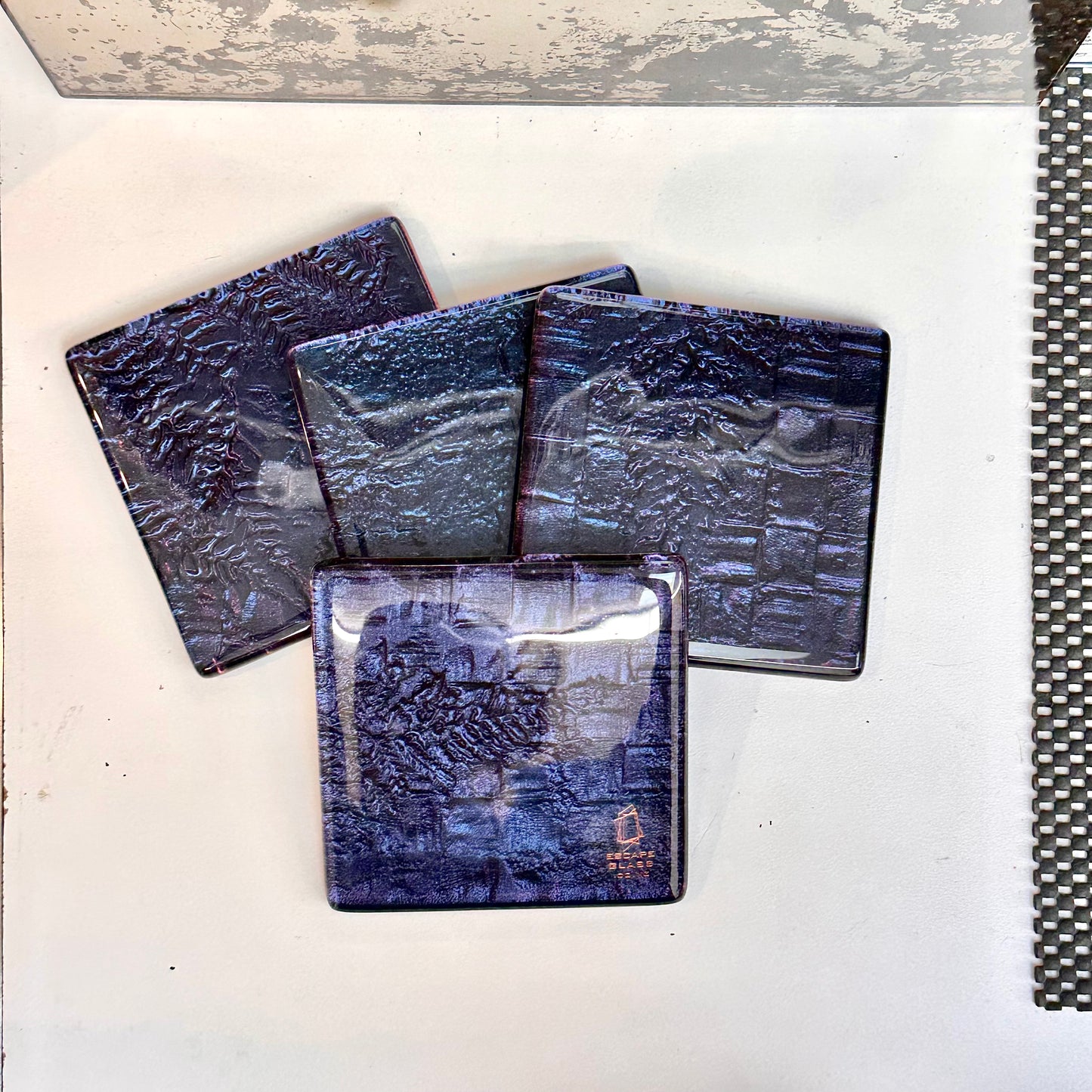 Twilighht Flax and Fern set of 4 coasters