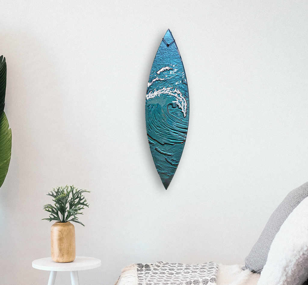 Wave - Wall Art - Large Surfboard