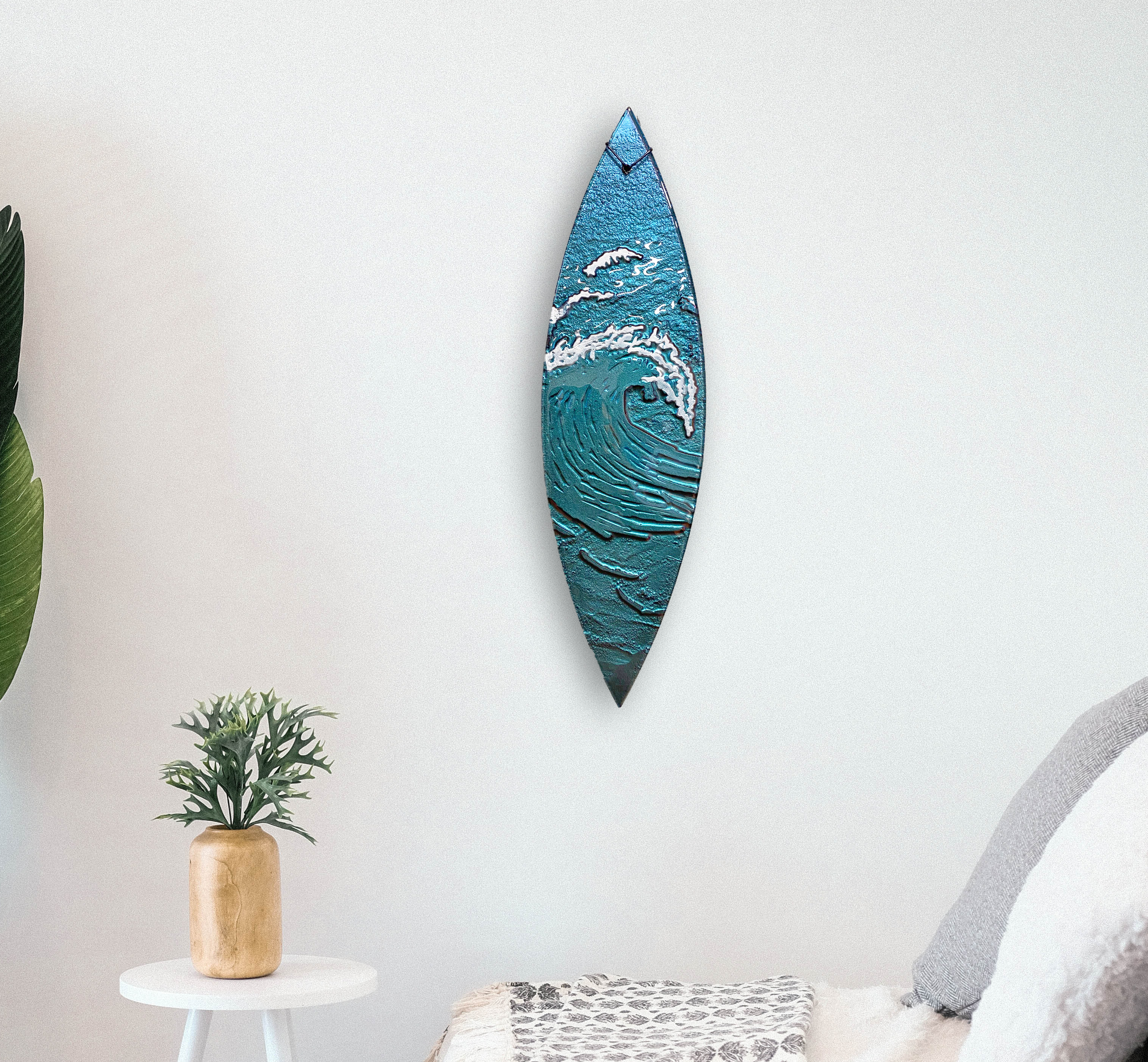 Wave - Wall Art - Large Surfboard