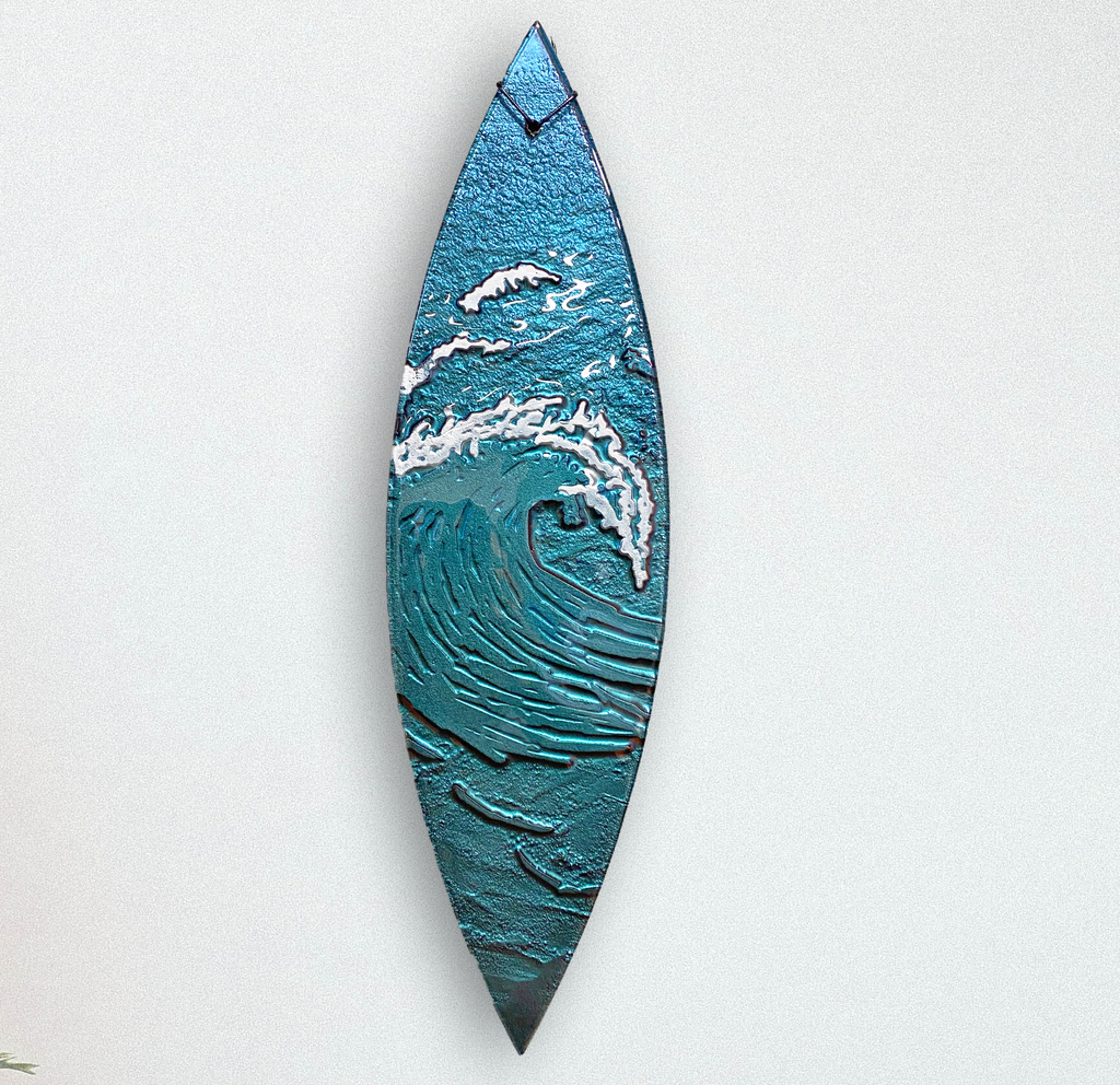 Wave - Wall Art - Large Surfboard