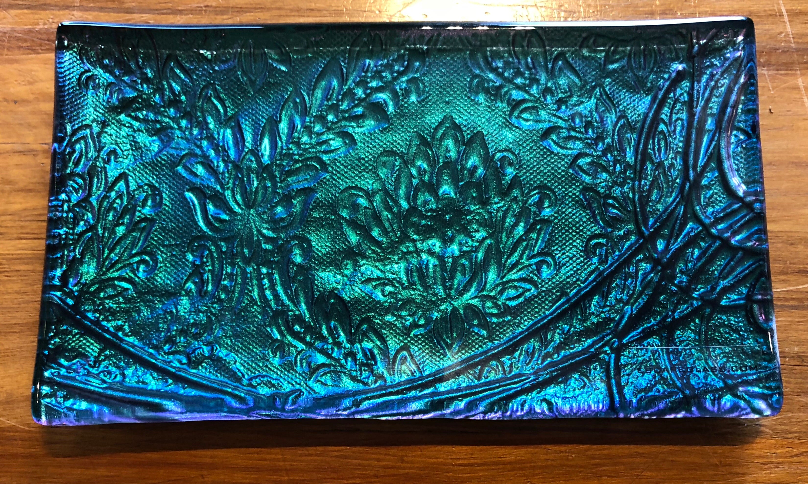 Kaleidoscope Conformity Glass Trinket Tray Southland New Zealand