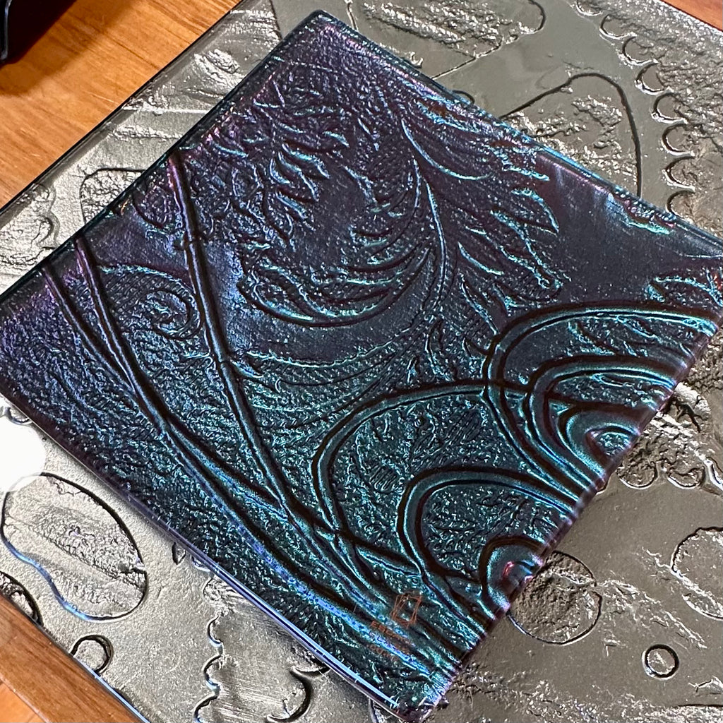 Night Sky (teal/purple) Square - 20cm