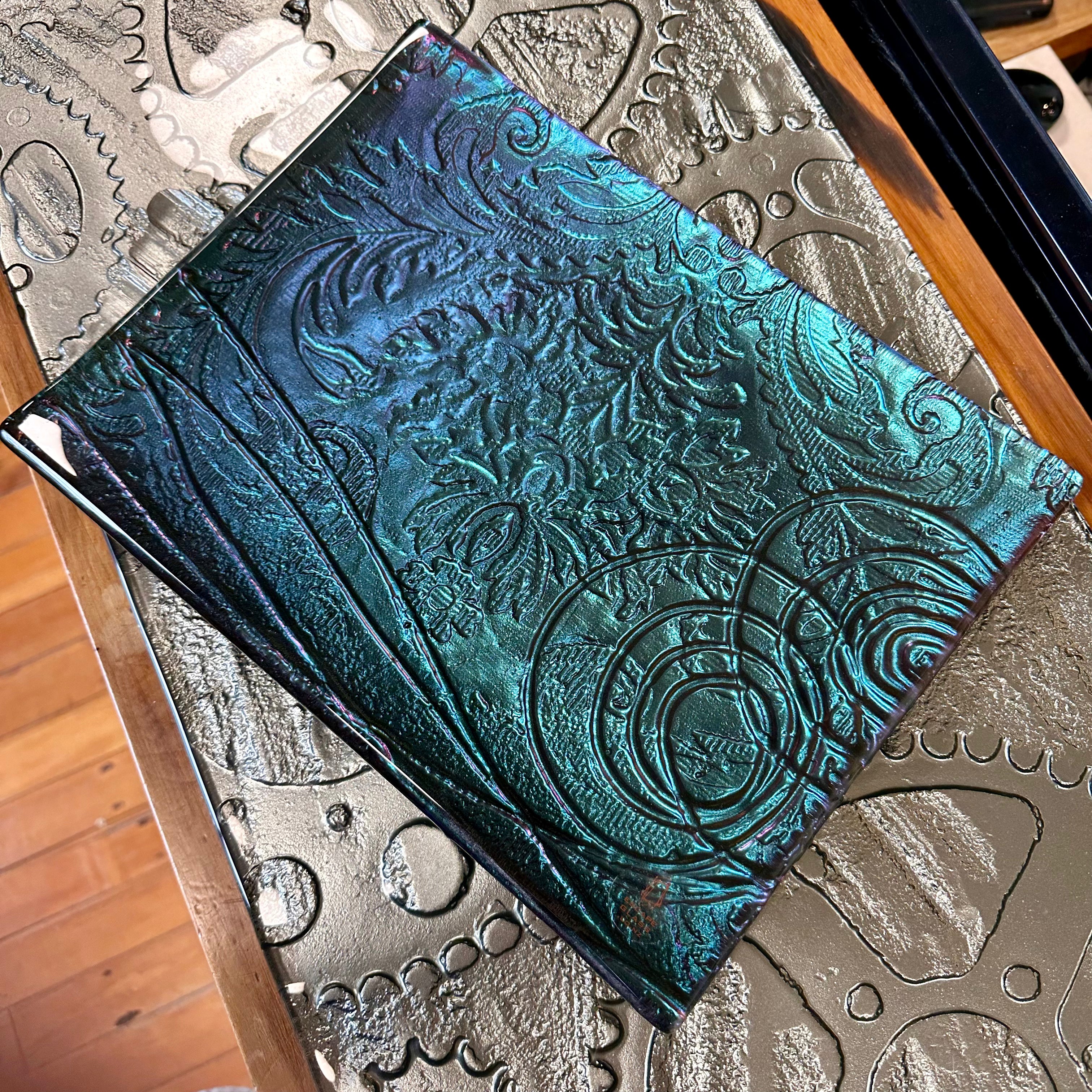 Night Sky (teal/purple) - Rectangular Platter