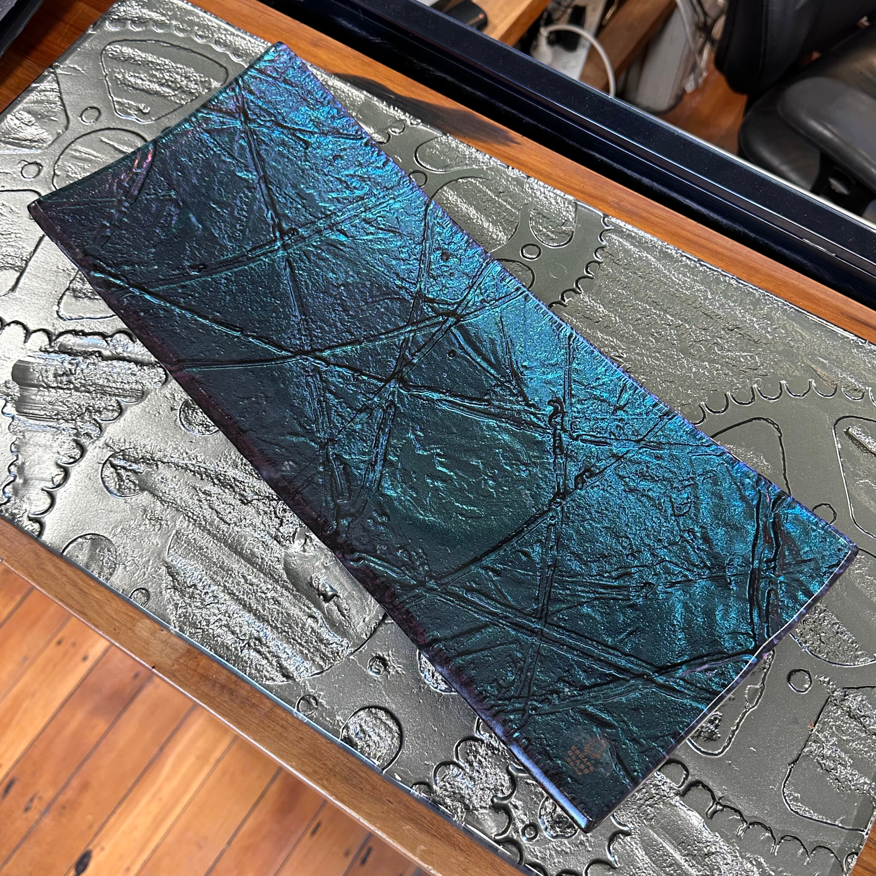 Night sky (teal/purple) - Long Tray