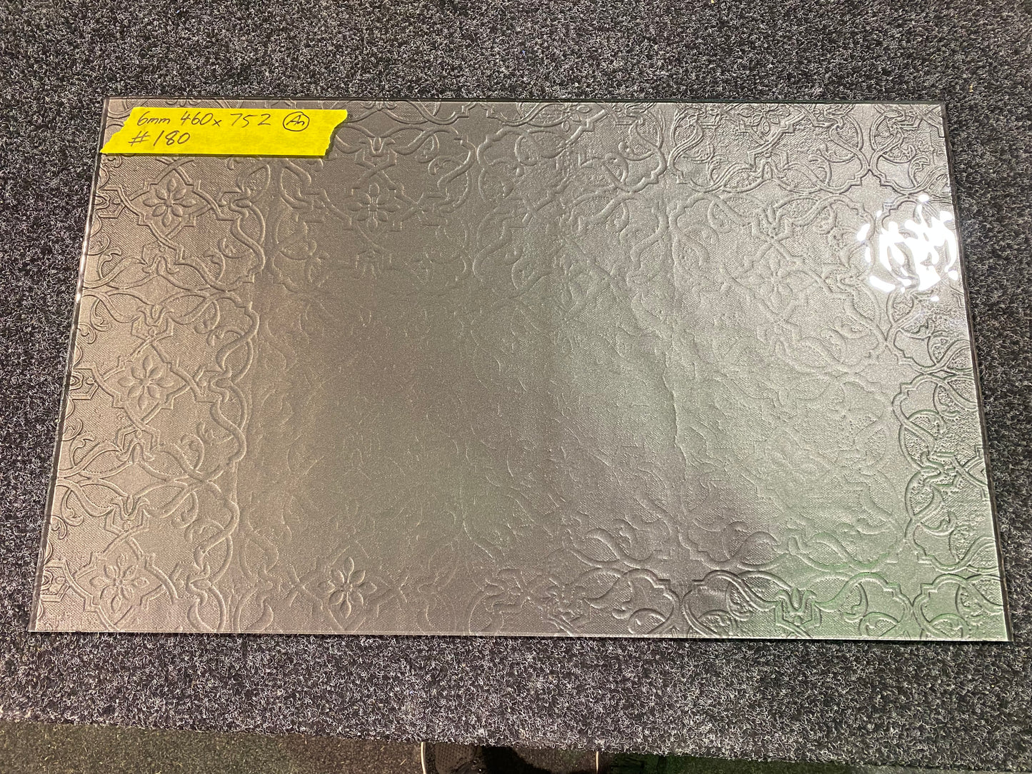 Grey Splashback - 46x75.2cm - pressed tin abstract