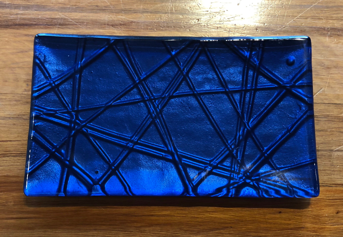Blue Rope Glass Trinket Tray Southland New Zealand