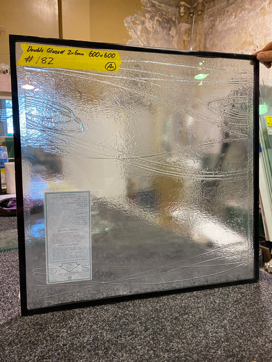 Slumped glass window - 60x60cm #182 DOUBLE GLAZED!
