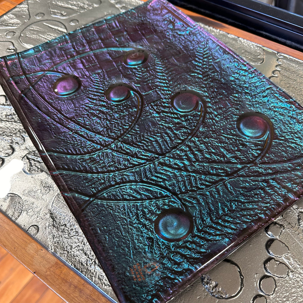 Night Sky (teal/purple) - Rectangular Platter