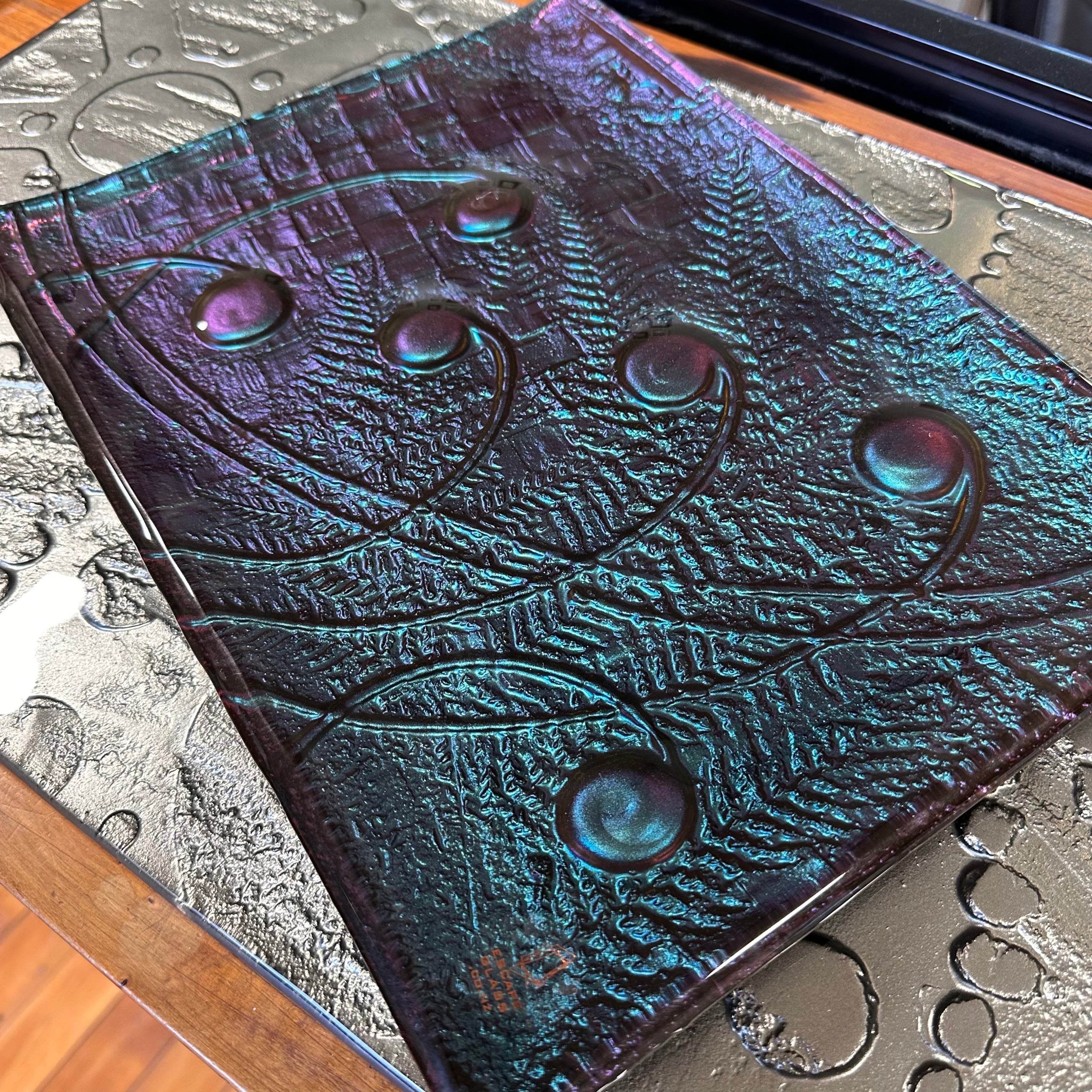 Night Sky (teal/purple) - Rectangular Platter