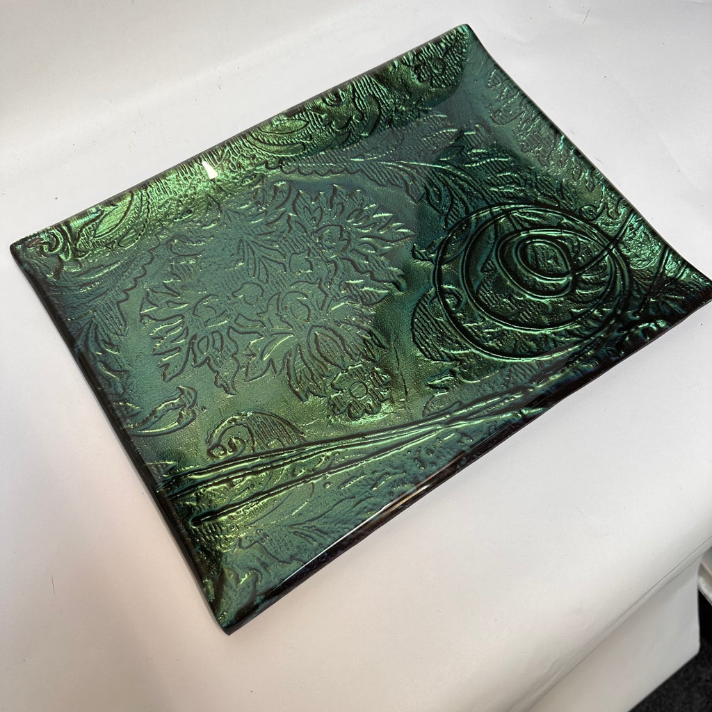 Middle Earth (green/gold) - Rectangular Platter