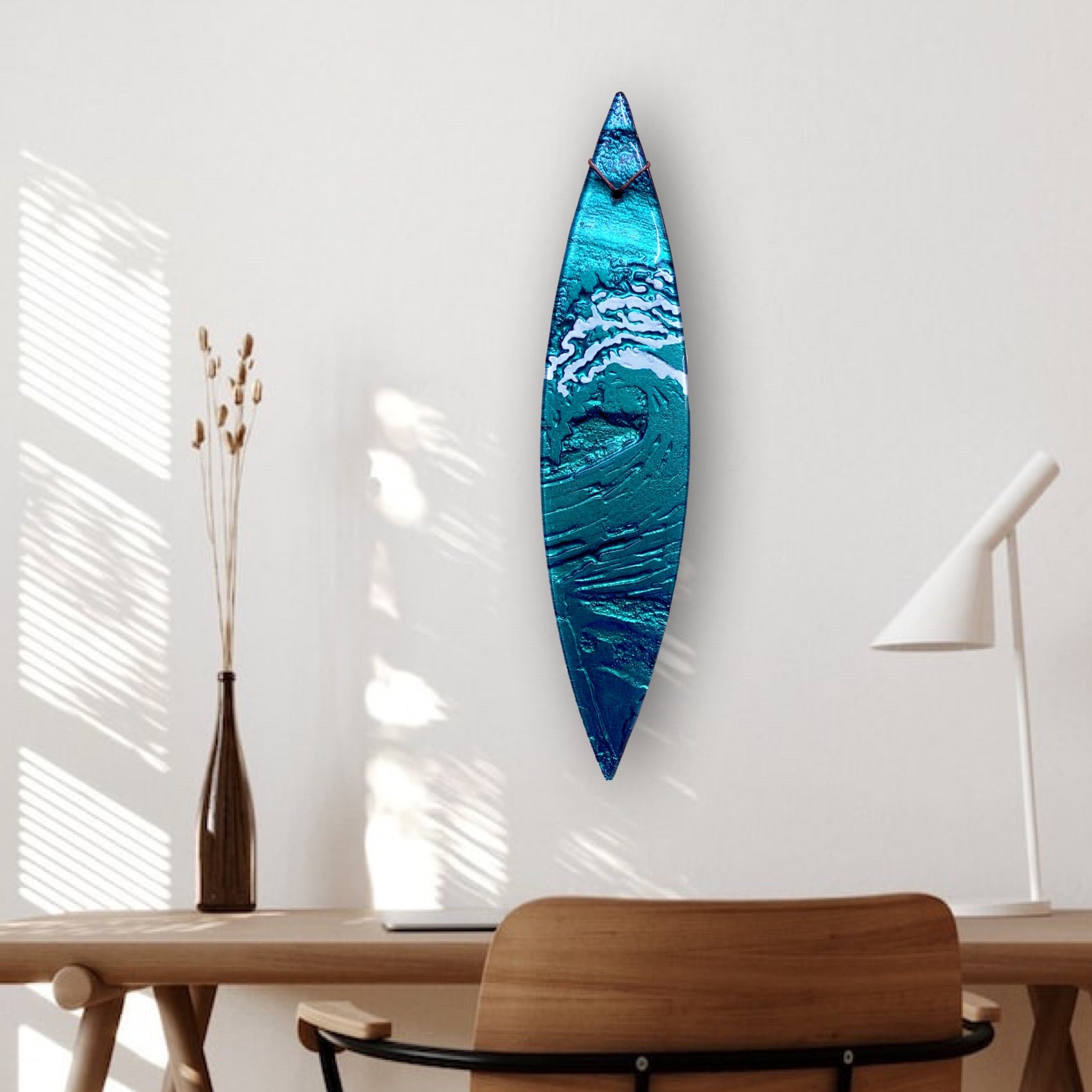 Wave - Wall Art - Medium Surfboard