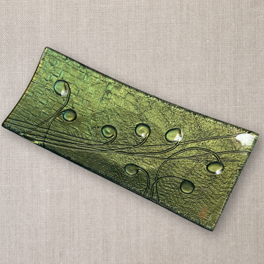 Middle Earth (green/gold) - Long Sushi Tray