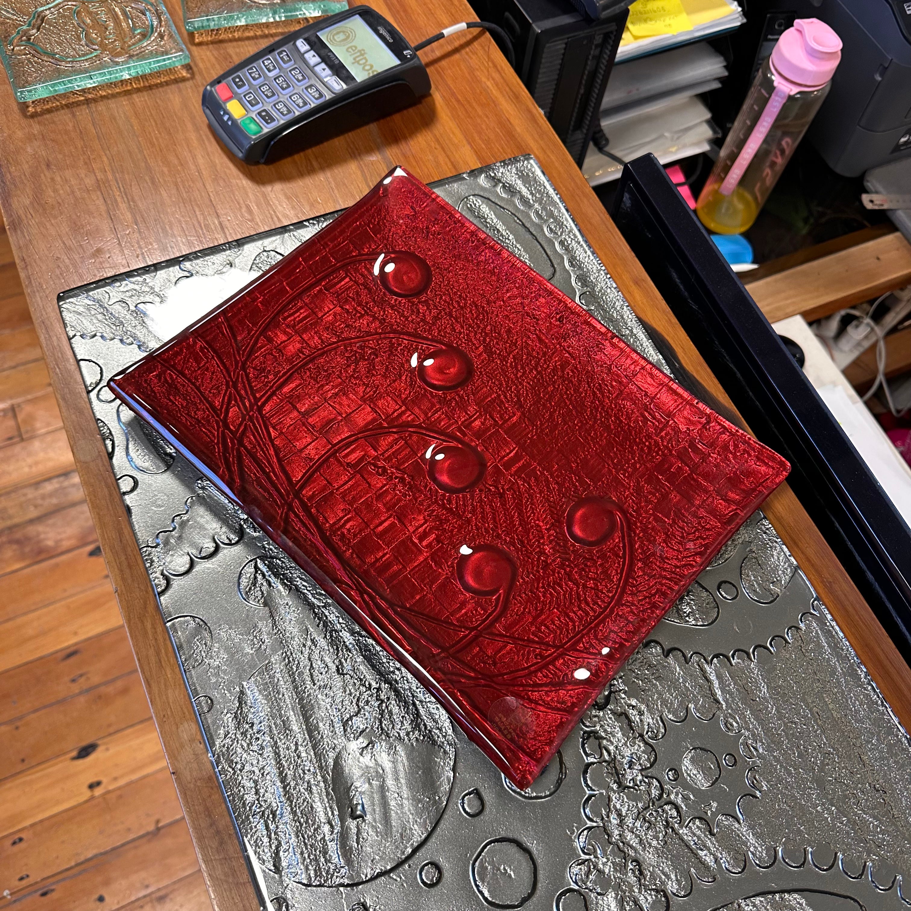 Red - Rectangular Platter