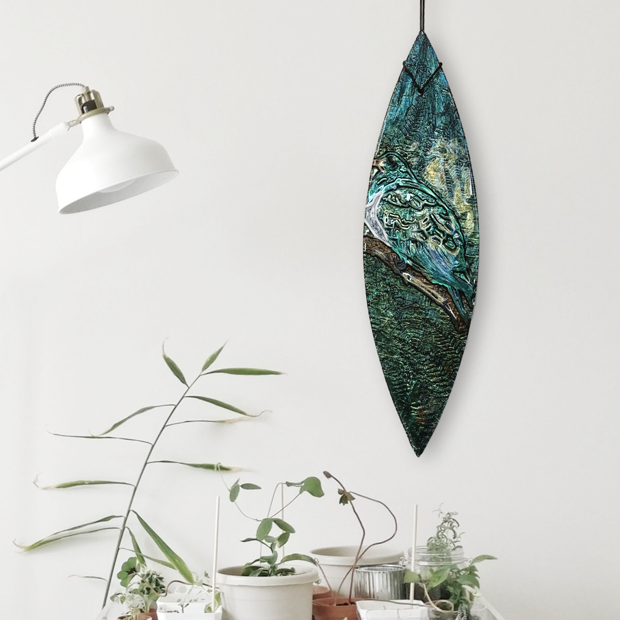 Wood Pidgeon (Kereru) - Wall Art - Multi Coloured Waka