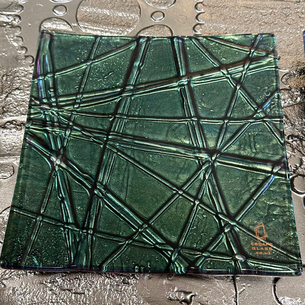 Kelly Green (blue/green) Square - 20cm