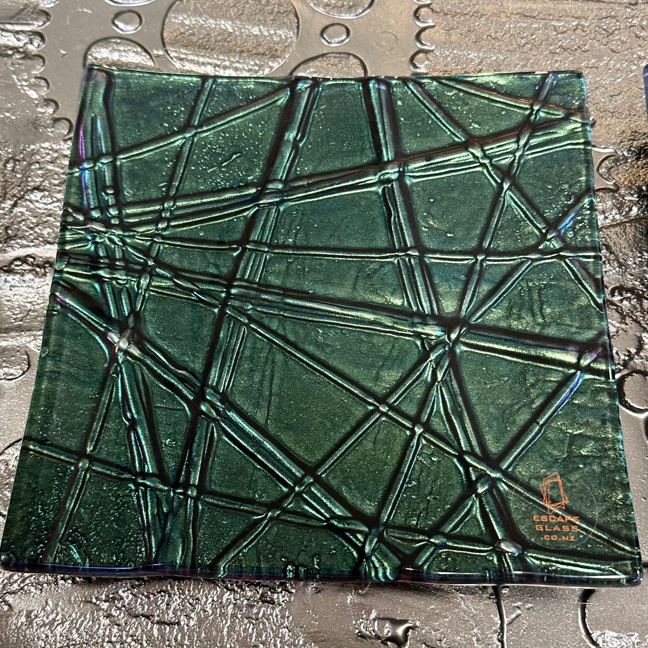 Kelly Green (blue/green) Square - 20cm