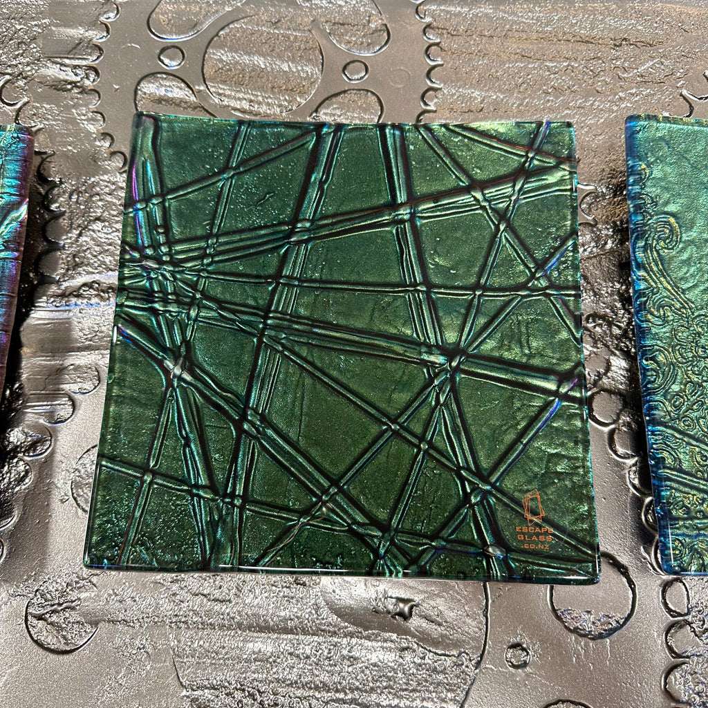 Kelly Green (blue/green) Square - 20cm